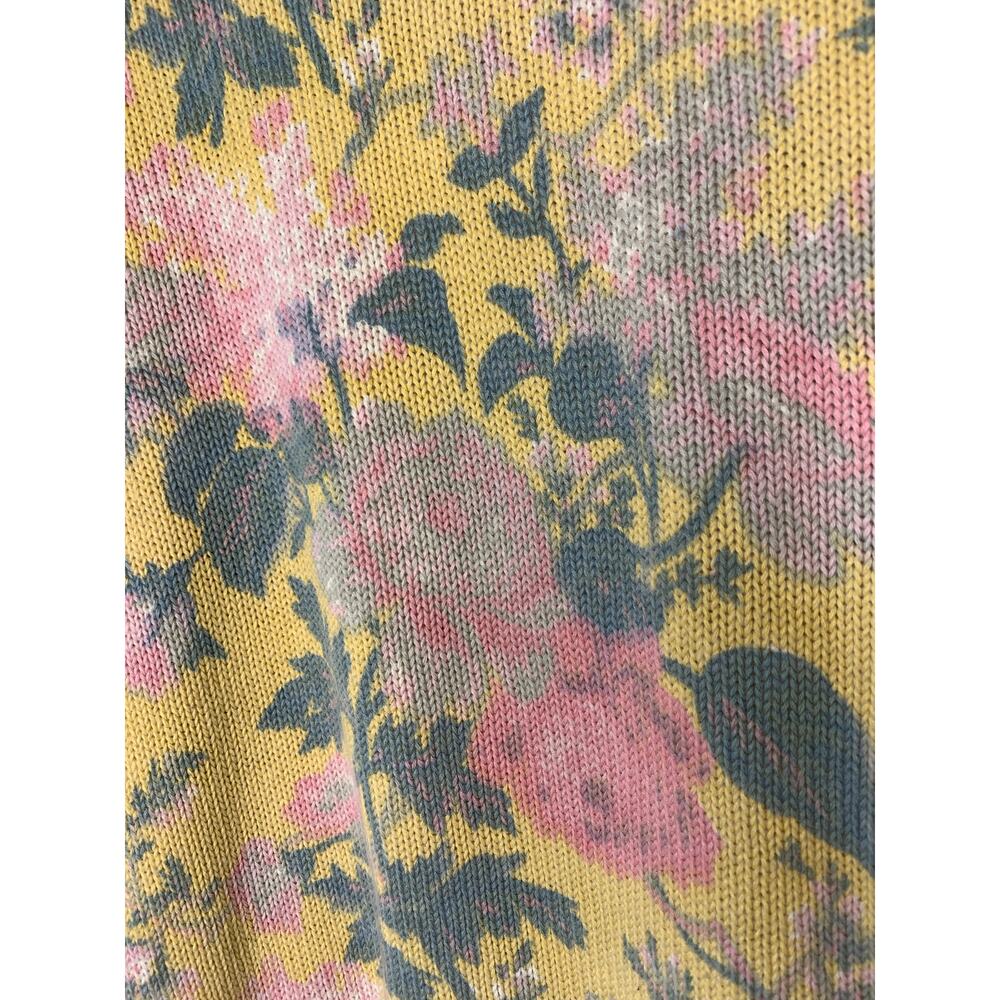 1980s Ralph Lauren Rare Floral Romantic Pastel Granny Coquette Cottage Sweater M - Picture 3 of 4